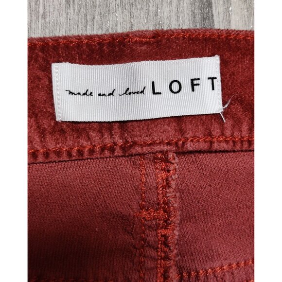 Womens LOFT Velvety Button-fly Skinny Pants size 32/14 - Picture 3 of 8